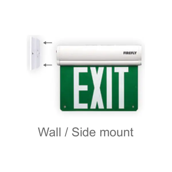Firefly Double-Sided Exit Sign With Flexible Mounting Options (3.6V Ni-Cd) 1