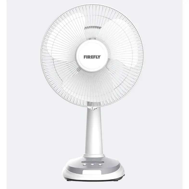 Firefly Fel6116 12-Inch Solar-Rechargeable Desk Fan With Dual Lamps 1