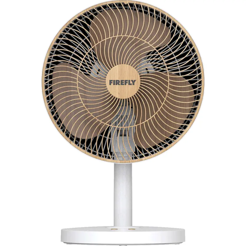 Firefly Fel662 12-Inch Wooden-Style Rechargeable Fan With Night Light 1