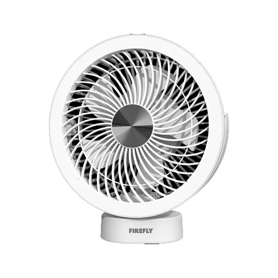 Firefly Fel664 Sleek Mini Desk Fan With Adjustable Ring Lamp 1
