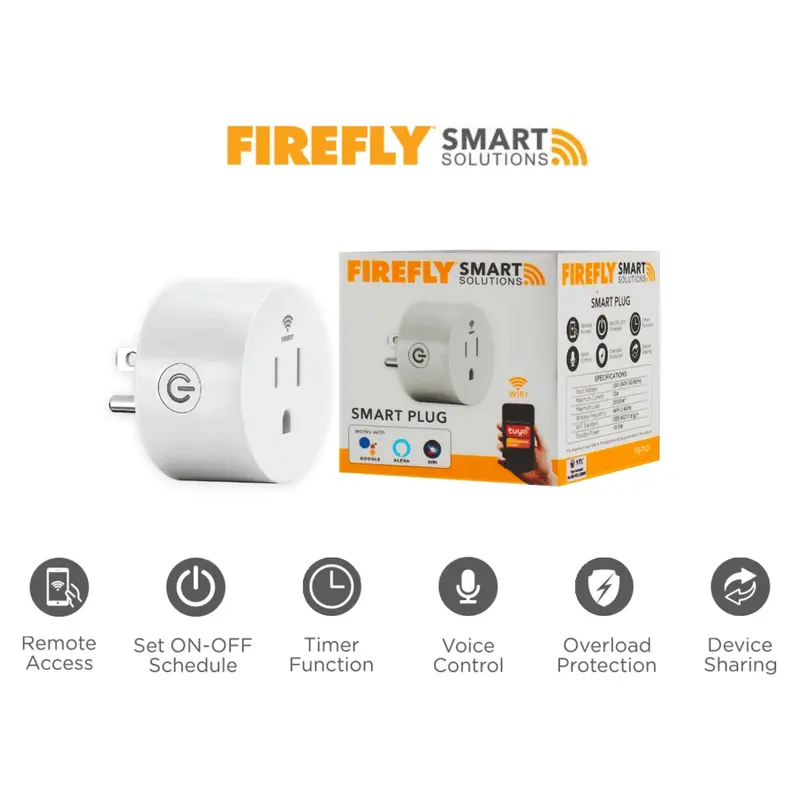 Firefly Fsp101 Wi-Fi Smart Plug – Remote Control & Scheduling 1