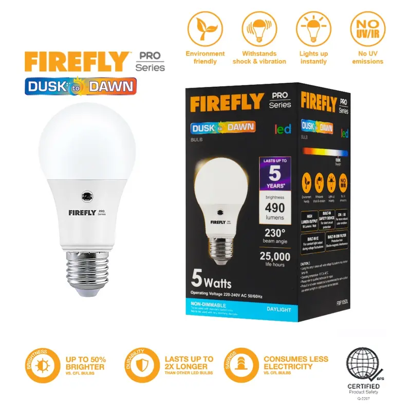 Firefly Pro Dusk-To-Dawn Led Bulb – Fbf105 Model 1
