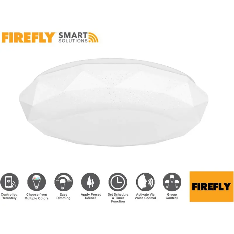 Firefly Rgb Smart Led Ceiling Light – Flat Panel Design 1
