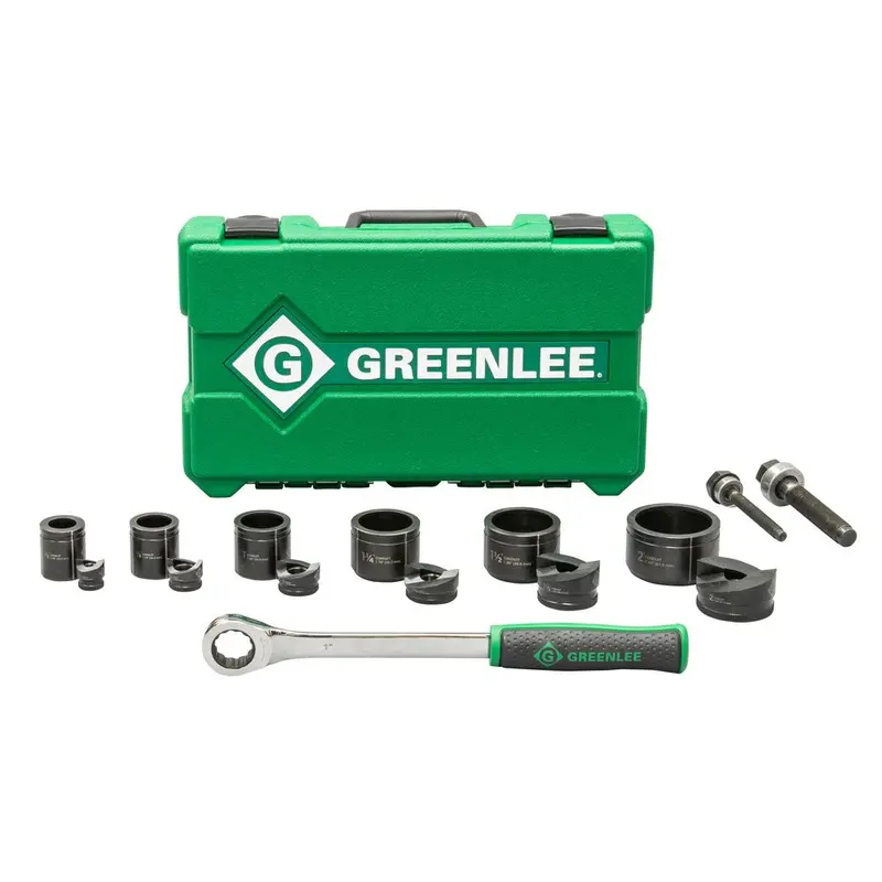 Greenlee 7238Sb Ratcheting Knockout Punch Set – 1/2 In To 2 In Capacity 1