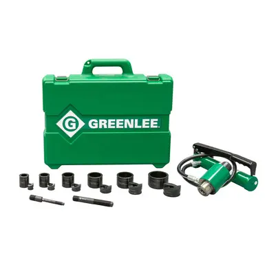 Greenlee 7310Sb Hydraulic Knockout Punch Kit – 1/2" To 4" With Manual Hand Pump 1