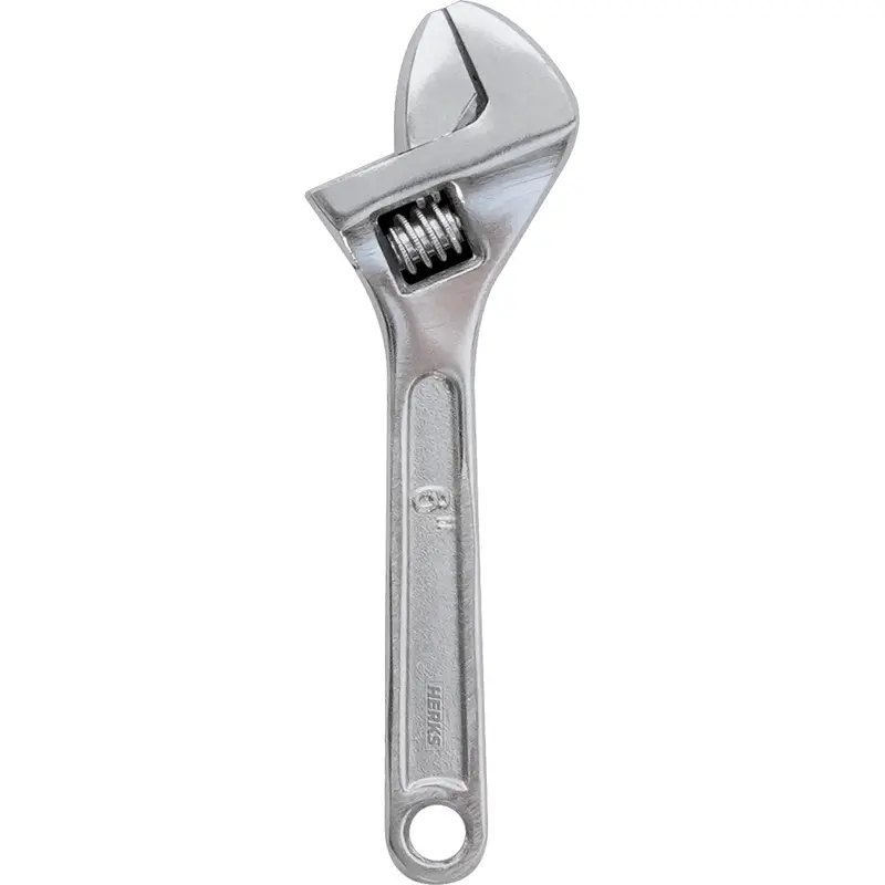 Heavy-Duty Adjustable Wrench – Herks Chrome-Vanadium Steel 1