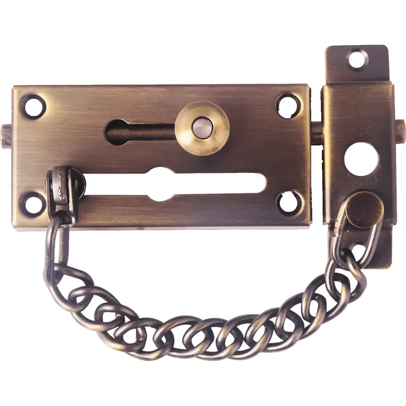Herks Door Chain And Bolt Combo – Adjustable Security Pair 1