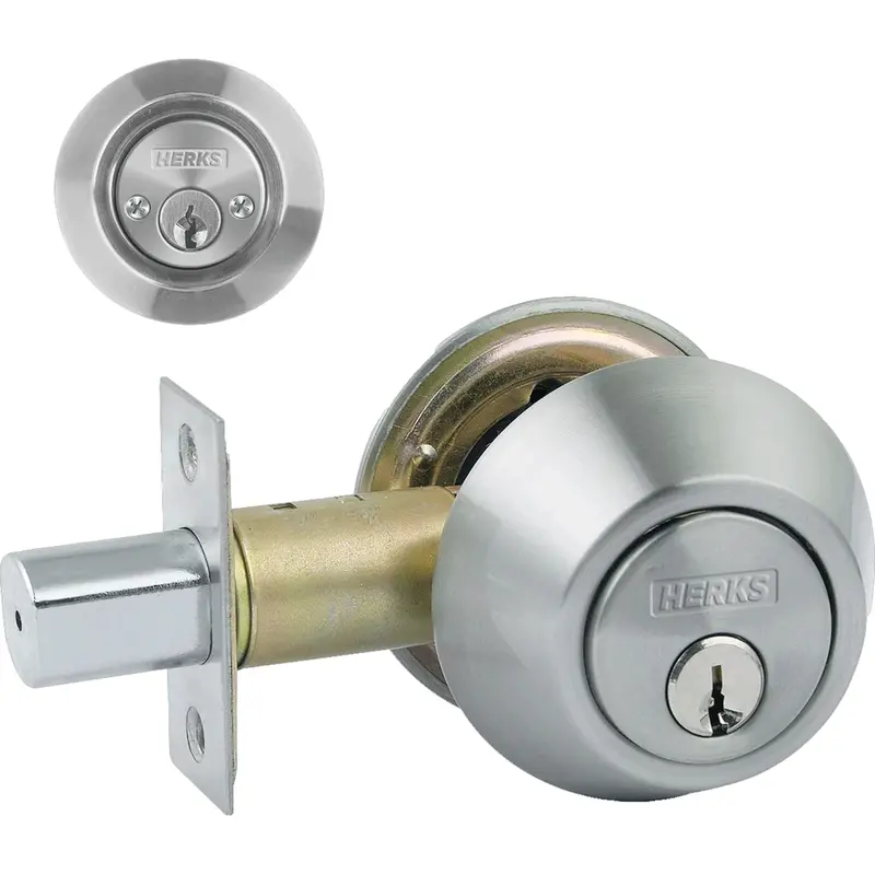 Herks Double-Cylinder Deadlock – Keyed Both Sides For Enhanced Control 1