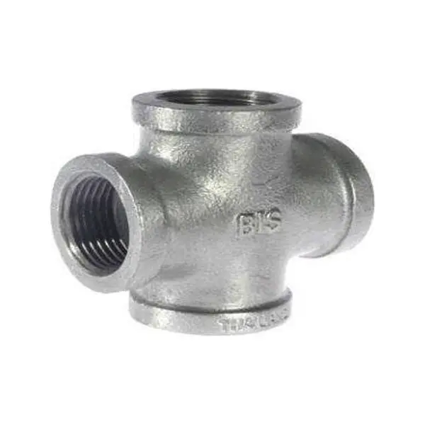 Hs Galvanized Iron Cross Tee Fitting – Bis Compliant 1