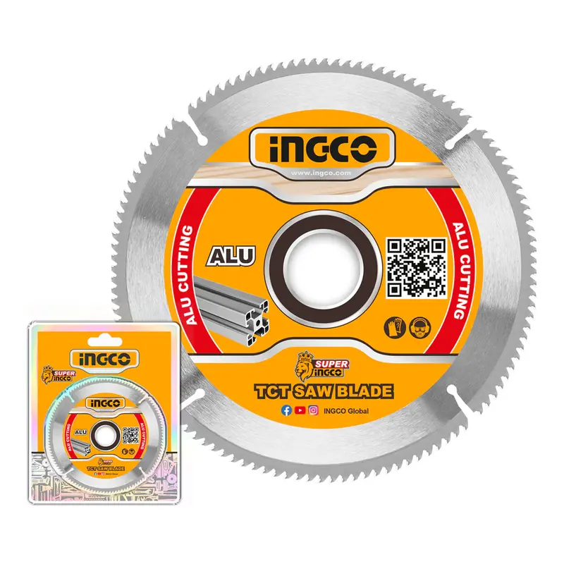 Ingco 12" (305Mm) 120-Tooth Tct Blade For Smooth Aluminum Machining 1