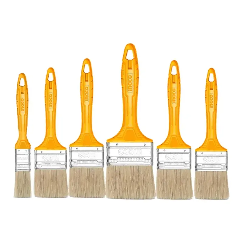 Ingco 12-Piece Oil-Based Paint Brush Set – Sturdy Handles & Solvent-Resistant Fibers 1