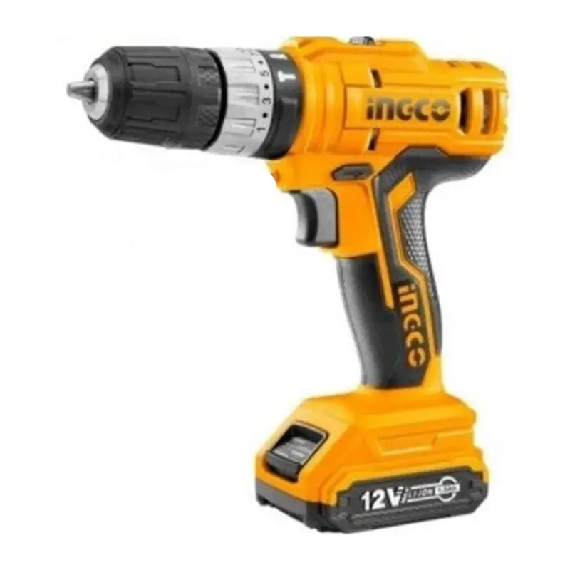 Ingco 12V Cordless Lithium-Ion Impact Drill With 1.5Ah Battery 1
