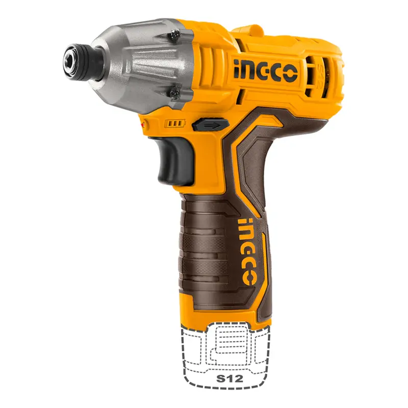 Ingco 12V Cordless Lithium-Ion Impact Driver With 1.5Ah Battery 1