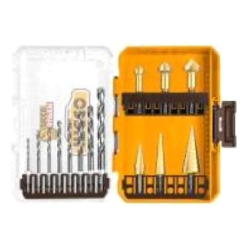 Ingco 14-Piece Combo Set: Hss Twist Bits And Step Drill Bits 1