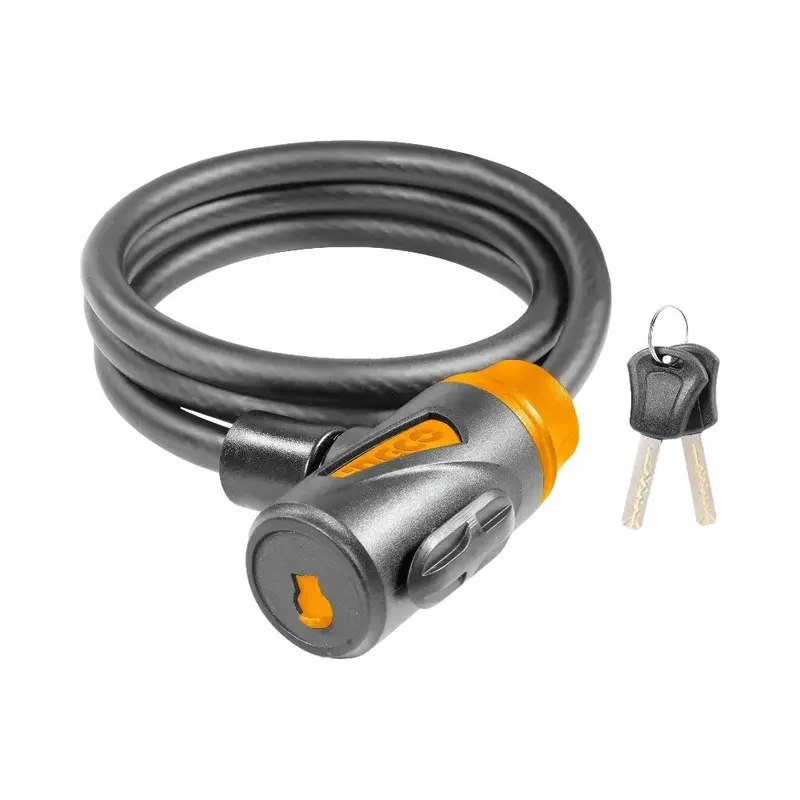 Ingco 15 Mm X 1200 Mm Reinforced Steel Bicycle Lock 1