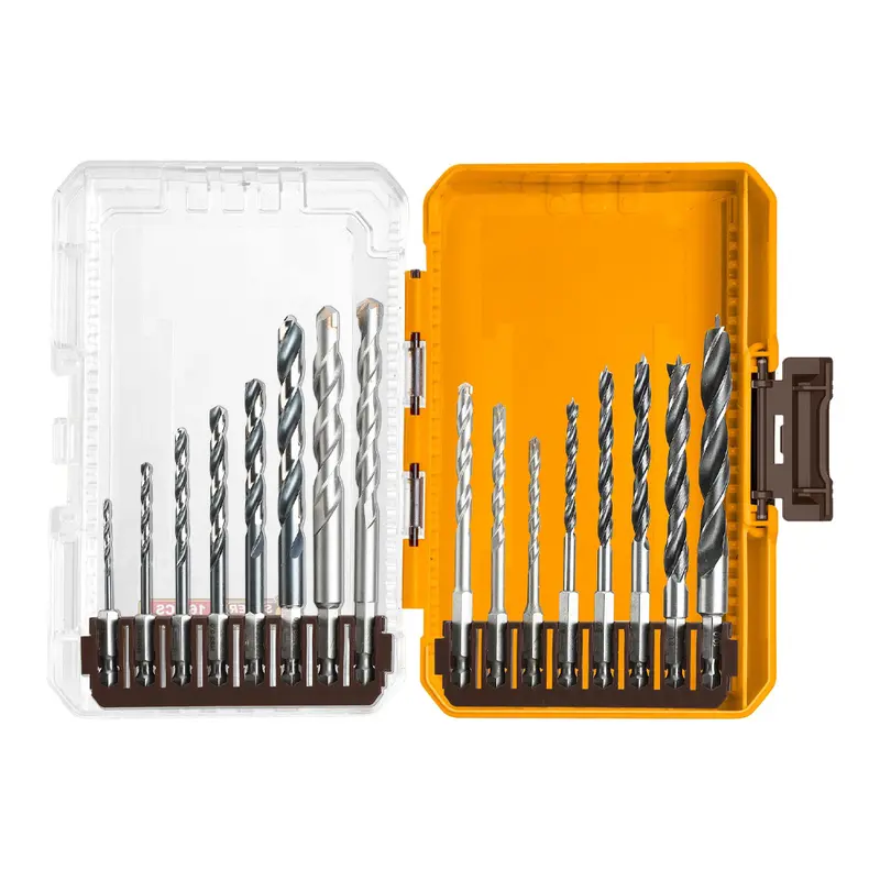 Ingco 16-Piece Multi-Material Drill Bit Set For Wood And General Use 1