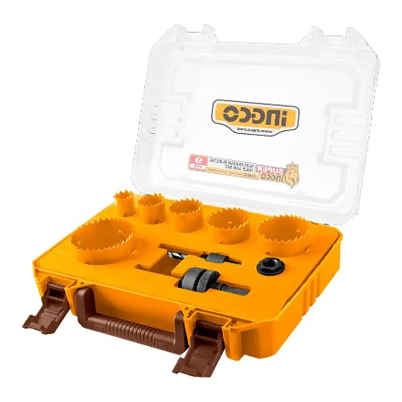 Ingco 18-Piece Bi-Metal Hole Saw Set For Plumbers & Electricians 1
