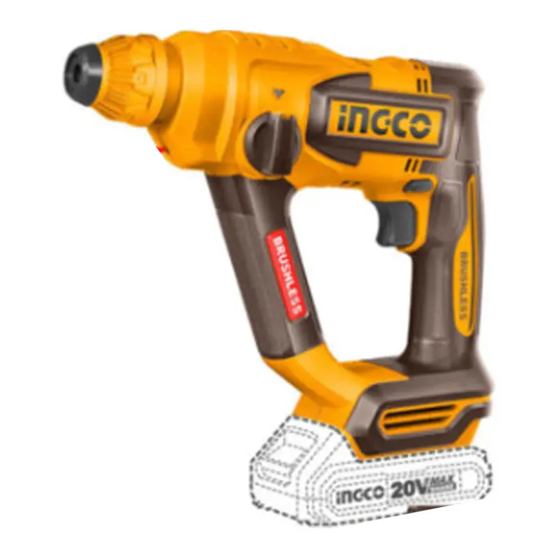 Ingco 20V Brushless Rotary Hammer Drill – Complete Kit With 2.0Ah Battery 1