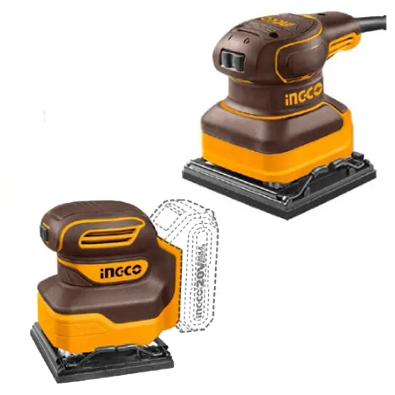 Ingco 20V Cordless And Corded Palm Sander Combo Kit – Dual-Power 2.0Ah System 1