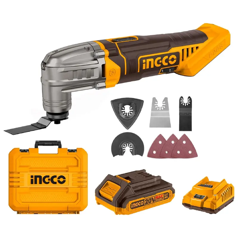 Ingco 20V Cordless Lithium-Ion Multi-Tool With 2.0Ah Battery 1