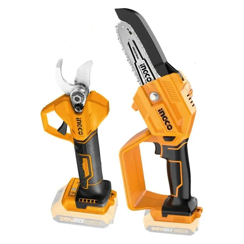 Ingco 20V Cordless Pruning Saw & Shear Dual-Tool Kit – 2-Piece Set With 2.0Ah Batteries 1