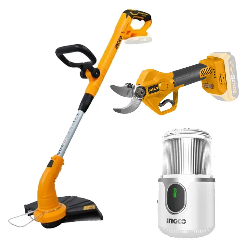 Ingco 20V Cordless Tool Combo Pack – 3-Piece Set Featuring 2.0Ah Batteries 1