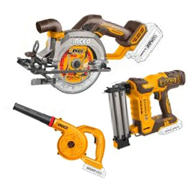 Ingco 20V Multi-Tool Combo Kit – 3-Piece Power Tool Set With 2.0Ah & 4.0Ah Batteries 1