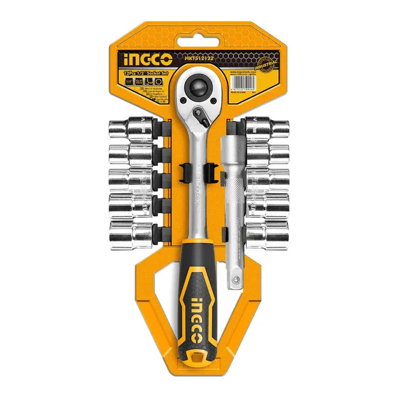Ingco 3/8-Inch Drive 12-Piece Socket Bit Set 1
