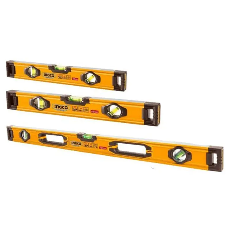 Ingco 3-Piece Aluminum Spirit Level Bar Set 1