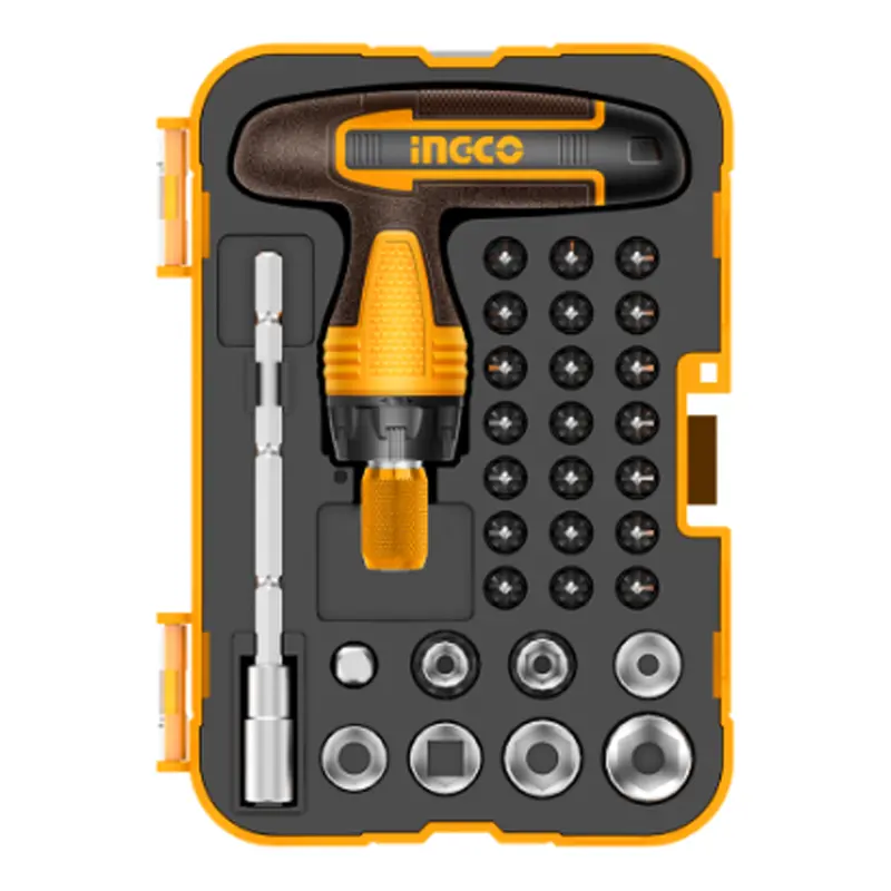 Ingco 31-Piece T-Handle Wrench & Screwdriver Combo Set – Hksdb0318 1