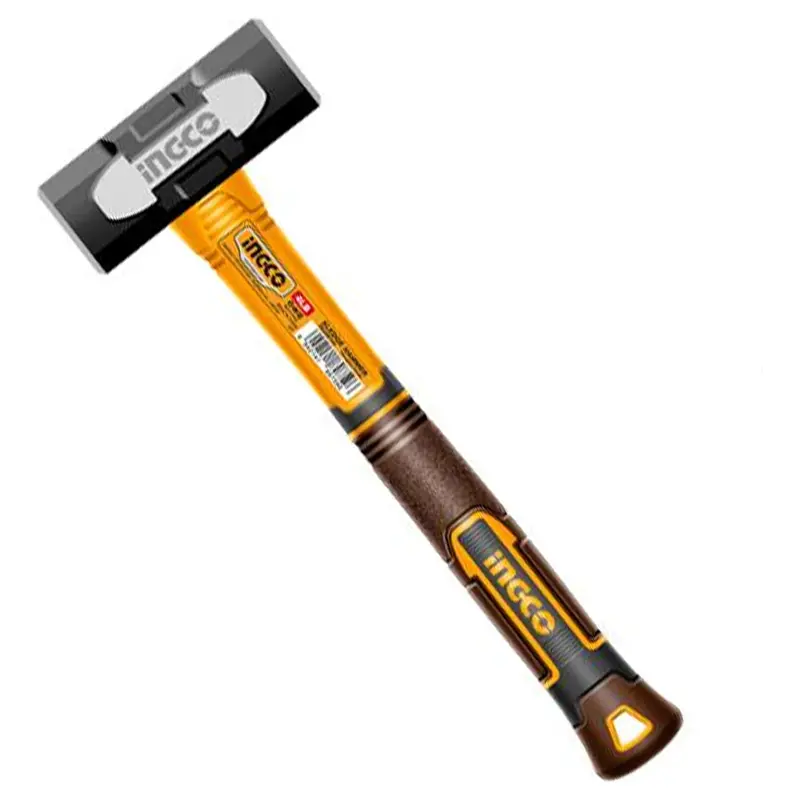 Ingco 4-Lb Fiberglass Sledge Hammer With Shock-Absorbing Handle 1