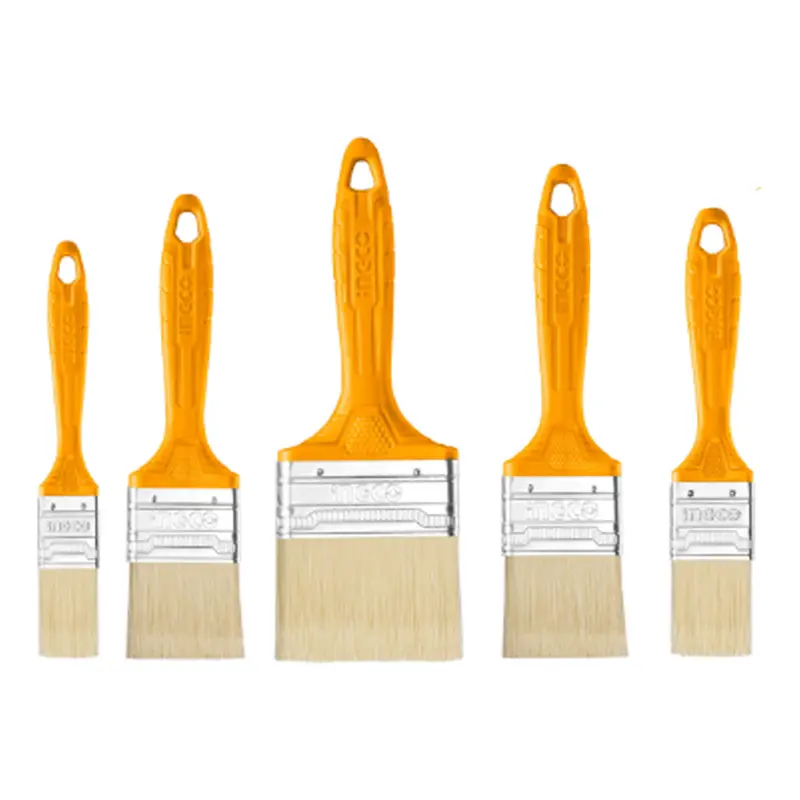 Ingco 5-Piece Paint Brush Set – Synthetic Bristles For Smooth Coverage 1
