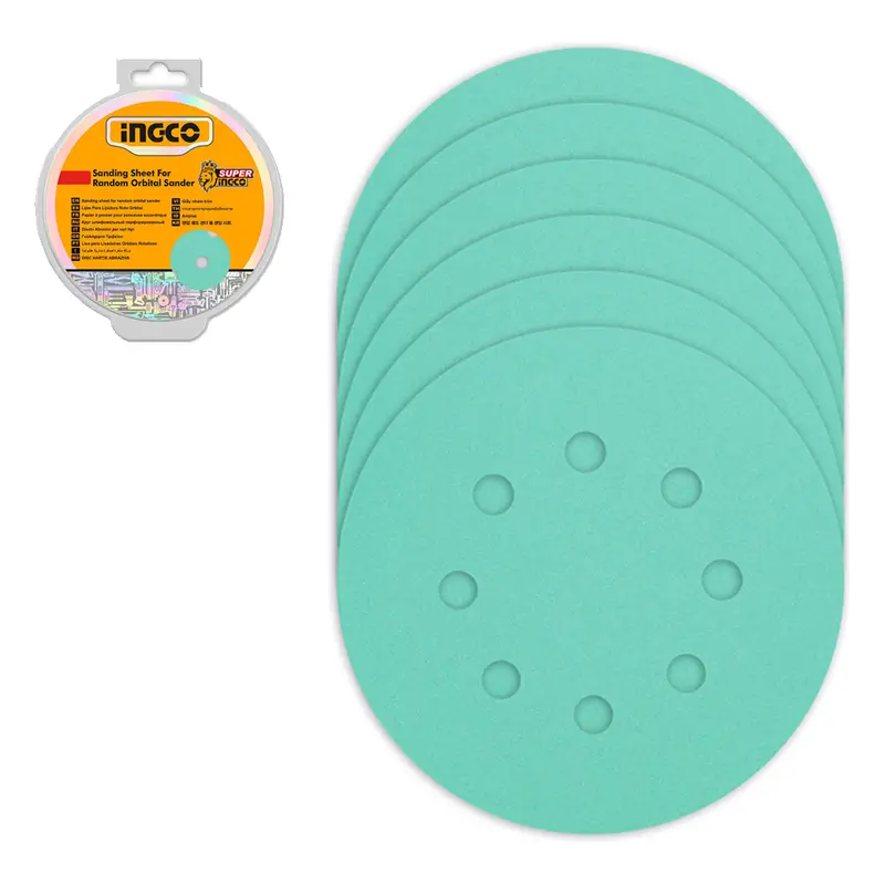 Ingco 50-Pack Orbital Sander Sanding Discs – 125Mm Diameter 1