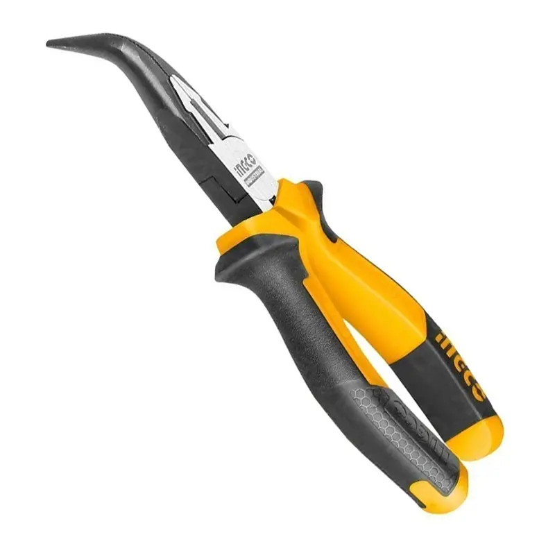 Ingco 6-Inch High-Leverage Bent-Nose Pliers – Hhbnp28160 1