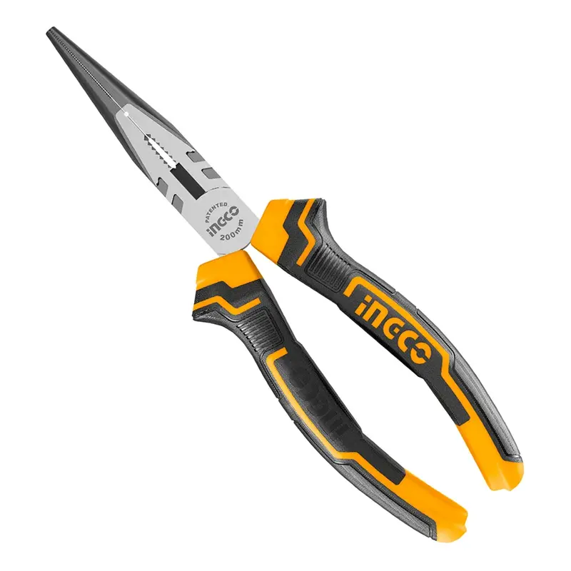 Ingco 8-Inch Long-Nose Pliers For Precision Gripping 1