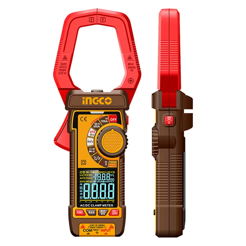 Ingco Dcm610002 True Rms Ac/Dc Digital Clamp Meter – 600A Range 1