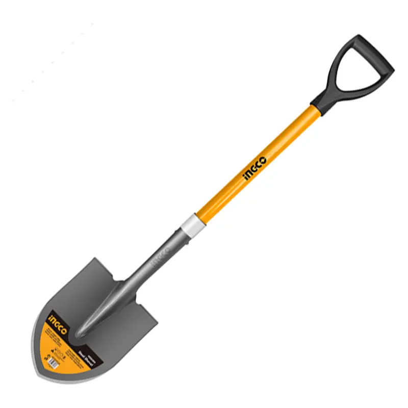 Ingco Flat-Blade Steel Shovel – 1050Mm Ergonomic Handle 1
