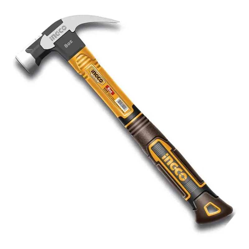 Ingco Magnetic Claw Hammer With Fiberglass Shock-Reducing Handle 1