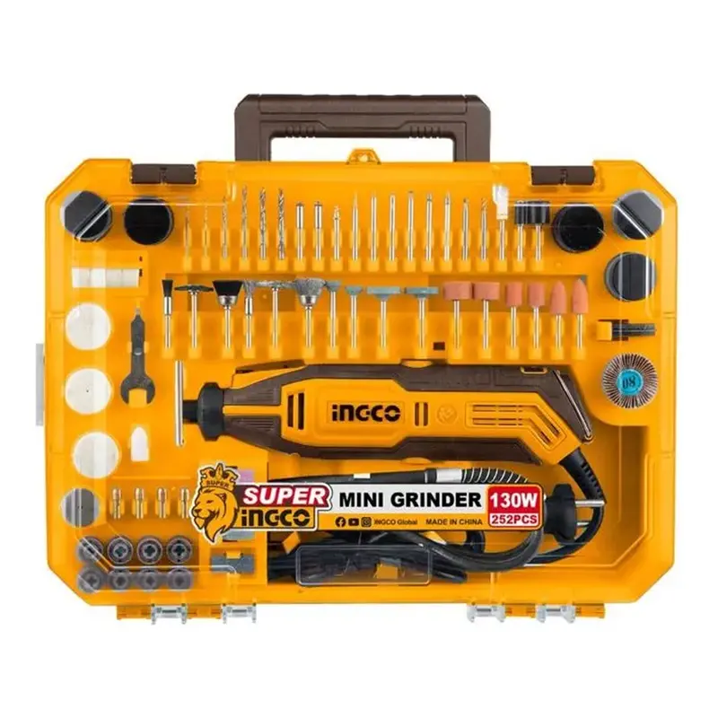 Ingco Mg133281 130W Mini Rotary Tool Kit – 252-Piece Accessory Set 1
