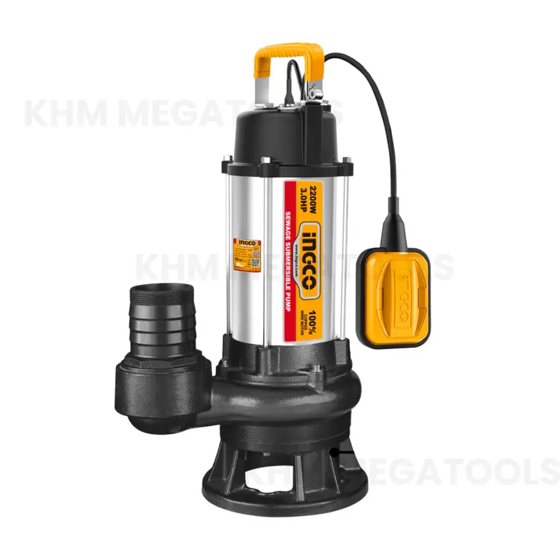Ingco Spdb220068-5 Heavy-Duty Sewage Submersible Pump – 2200 W / 3.0 Hp 1