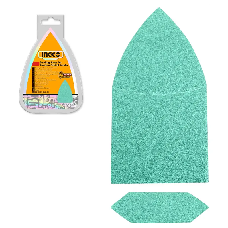Ingco Triangular Sanding Sheets – 93×172Mm, 60-Piece Pack For Detail Sander 1
