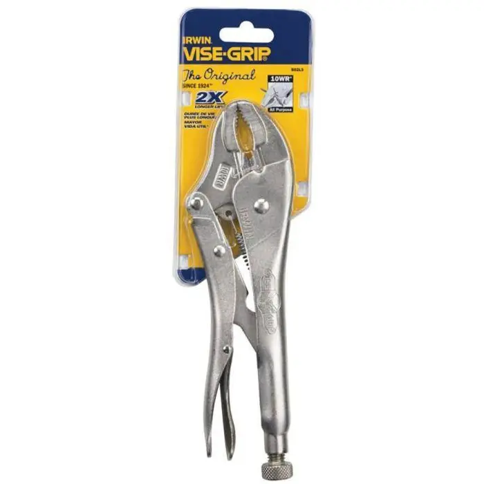 Irwin Visegrip Curved Jaw Locking Pliers With Integrated Wire Cutters – Ergonomic Grip Design 1