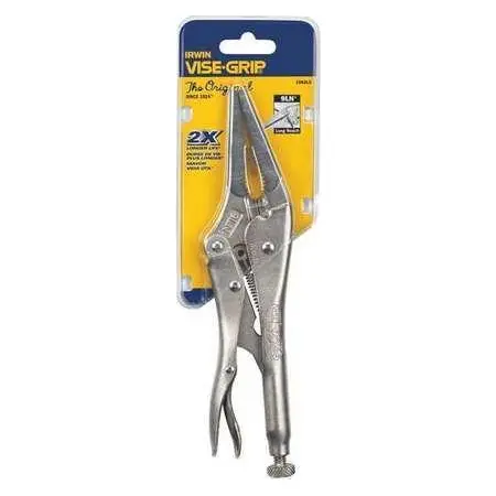 Irwin Visegrip Long-Nose Locking Pliers Featuring Built-In Wire Cutter – Precision Gripping Tool 1
