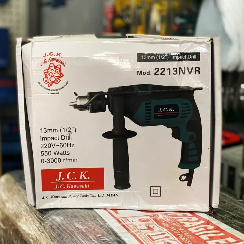 Jc Kawasaki 2213Nvr Heavy-Duty Hammer Drill – Outer Box Scratched Or Dented 1