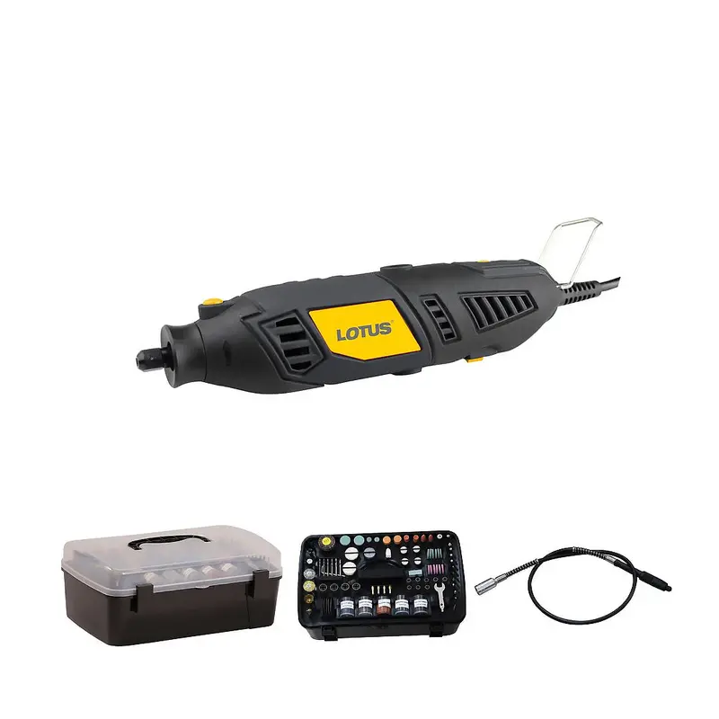 Lotus Lrt170C Rotary Tool Kit – 170W Motor With 211-Piece Accessory Set 1