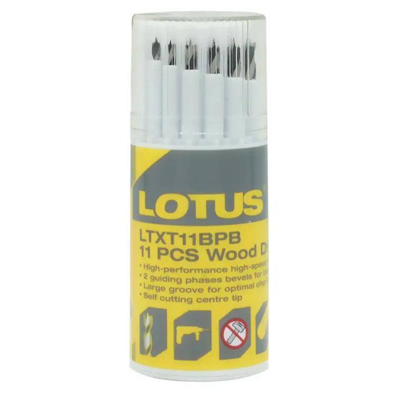 Lotus Ltxt11Bpb 11-Piece Brad Point Drill Bit Set 1