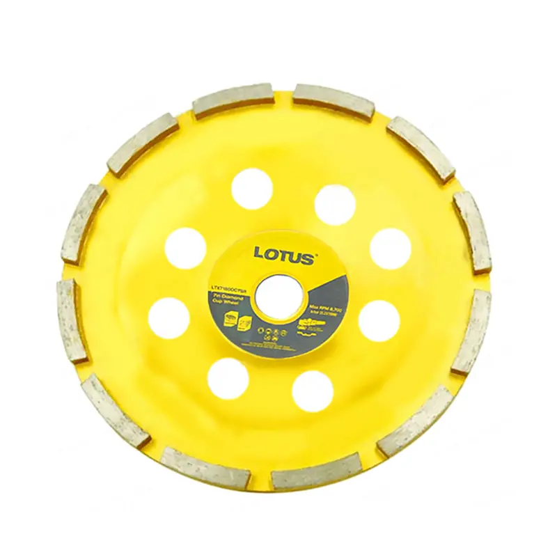 Lotus Ltxt180Dc7Sr 7" Diamond Cup Wheel – Heavy-Duty Rim-Type Grinding Disc For Large-Scale Jobs 1