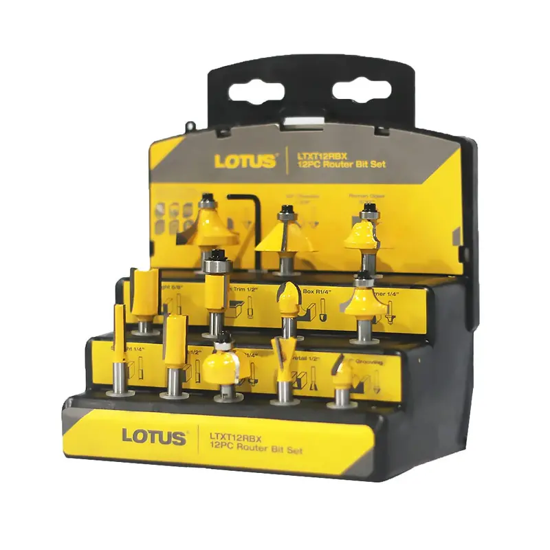 Lotus Multi-Application Router Bit Collection – 12-Piece Set 1