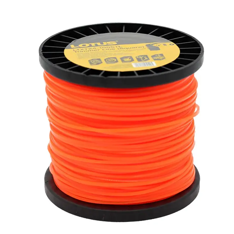 Lotus Square Cross-Section Trimmer Line – High-Strength Nylon 1