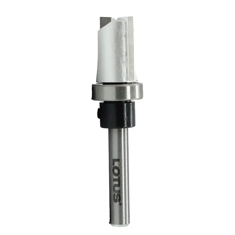 Lotus Straight Pattern Router Bit – 1/4" Shank, Template-Guided Routing 1